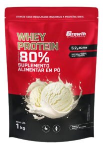 Whey Protein Concentrado 1kg Growth Supplements – Sorvete De Creme