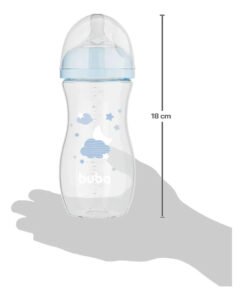 Mamadeira Easy Flow Buba 330ml Anticólica +4 Meses Fluxo 3 Nuvem Azul
