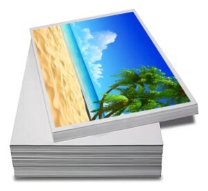 100 Folhas Masterprint Papel Foto Glossy À Prova D’água A4 135g Cor Branco