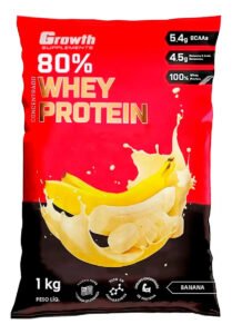 Whey Protein Concentrado Growth 1kg Sabor Banana