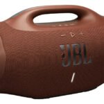 Caixa de Som JBL Boombox 4 Bluetooth Som JBL Pro Com AI Sound Boost Graves Personalizáveis Bateria 34h IP68 Áudio Lossless – Marrom