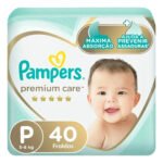 Fralda Pampers Premium Care Tamanho P 40 Unidades