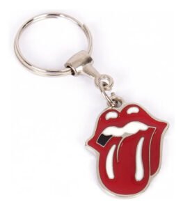 Chaveiro De Metal Logo Lingua Stones Cor Prateado