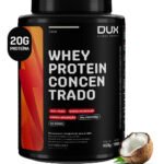 DUX HUMAN HEALTH Whey Protein Concentrado Suplemento 900g Sabor Coco