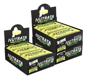 Kit 3 Caixas Whey Grego Bar 12 Unid Cada Caixa Atacado Sabor Torta De Limão