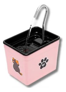 Bebedouro Automático Fonte De Água Pet Gatos Cachorros Torneira Alumínio Cascata Silencioso Pote Tigela Vasilha Bebedor Água Corrente Bomba 1,8L Bivolt