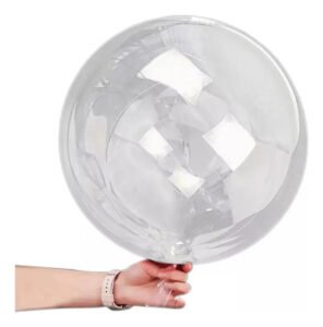 Kit 10 Balões Bubble Transparentes Bobo 18 Polegadas PVC Festa