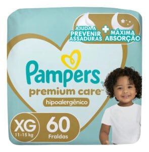 Fralda Pampers Premium Care Tamanho XG 60 Unidades