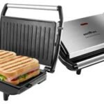 Sanduicheira Grill Elétrica Britânia Press Inox Placas Antiaderentes