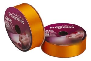 Fita De Cetim Nº 9 50 Metros X 38mm Progresso Cor 066 – Laranja
