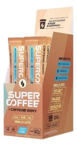 Suplemento en pó Caffeine Army Supercoffee Classic Size Cafeína de SuperCoffee sabor vanilla latte x 140g