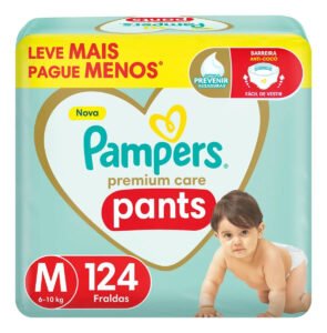 Fralda Pampers Premium Care Pants Tamanho M 124 Unidades