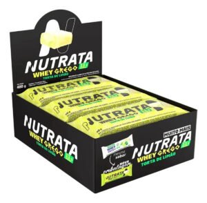 Barra Nutrata Grego Proteina Sabores Deliciosa Cx 12x 55g Sabor Torta De Limão