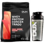 Whey Dux Concentrado 1.8kg Refil – Whey Protein Concentrdo Sabor Neutro – Sem Sabor