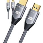 Cabo HDMI 2.1 8K 120Hz 2 Metros Conector Ouro Alta Velocidade