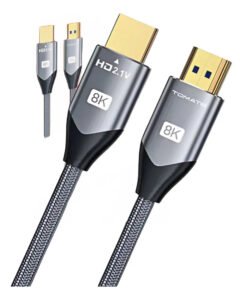 Cabo HDMI 2.1 8K 120Hz 2 Metros Conector Ouro Alta Velocidade