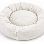 Cama Gato Cachorro Caminha Pet Redonda Ninho Macia 50x50cm Cor Off White Touch