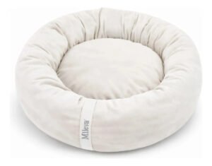 Cama Gato Cachorro Caminha Pet Redonda Ninho Macia 50x50cm Cor Off White Touch