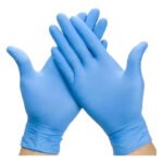 Luva Nitrílica Azul Talge Antiderrapante Hipoalergênica Tamanho P 100 Unidades