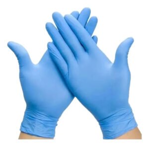 Luva Nitrílica Azul Talge Antiderrapante Hipoalergênica Tamanho P 100 Unidades