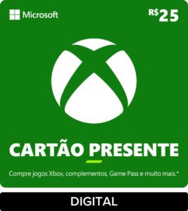 Xbox Cartão Presente R$ 25 Gift card (Digital)