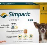Antipulgas Simparic para Cães 5 mg 1,3 a 2,5 Kg 1 Comprimido