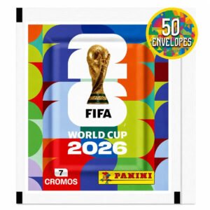 Copa Do Mundo Fifa 2026 – Kit Com 50 Envelopes Panini Oficial Copa Do Mundo 2026