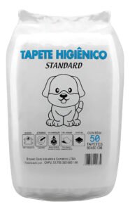 Tapete Higiênico 50 Unidades 80×60 biosec descartável para cachorro pet cão absorvente manta fralda
