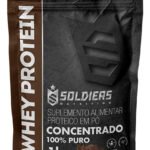 Whey Protein Concentrado 1kg Sabor Chocolate Belga Soldiers Nutrition Rico em Proteína Treino