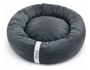 Cama Gato Nuvem Caminha Pet Redonda Ninho Soft Macia 50x50cm Cor Grafite Touch