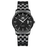 Cor de fundo do relógio masculino Opk 6045 Quartz: preto