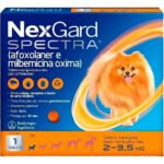 NexGard Spectra Antipulgas Carrapatos Vermes Cães 2 a 3,5kg 1 Tablete