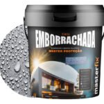 Tinta Emborrachada Masterfix 4kg Impermeável Flexível Acabamento Fosco Cor Inox
