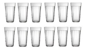 Conjunto De Copos 12 Unidades Long Drink Americano Nadir Cor Transparente