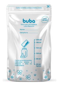 Kit 25 Sacos Para Armazenar e Congelar Leite Materno – Buba
