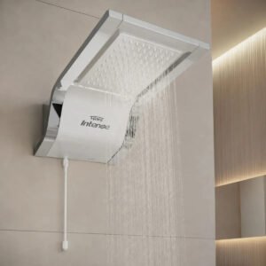Ducha Chuveiro Eletrônico Fame Intense Khrome 127V 5400W Branco Cromado