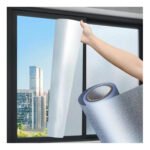 Adesivo Vinil Envelopar Vidro Laca Bege Off White 2m X 50cm Cor Jateado Vidro