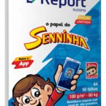 Papel Sulfite 180g/m2 Senninha Branco A4 210mmx297 – Report
