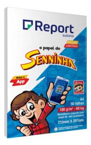 Papel Sulfite 180g/m2 Senninha Branco A4 210mmx297 – Report