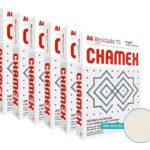 Papel Sulfite Chamex A4 75g 2500 Folhas Escritório Reciclado
