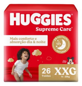 Huggies Fralda Descartável Máxima Proteção XXG – 26 Un