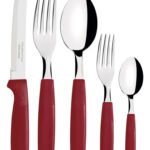 Faqueiro Inox Tramontina Ipanema 30 Peças Jogo De Talheres Cor Vermelho