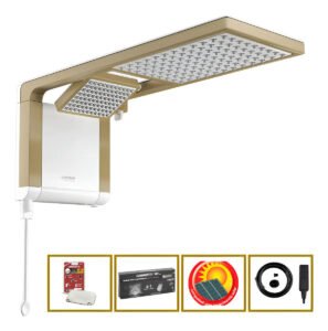 Chuveiro Acqua Duo Ultra Br/matte Gold Lorenzetti 127 Branco Matte Gold 7.8 Kw