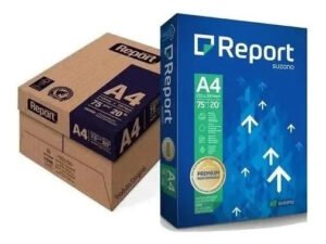Papel Sulfite A4 75g Premium Report caixa com 5 resmas 2500 folhas cor branco