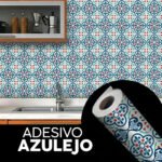 Papel De Parede Plástico Adesivo Autocolante Lavável 3d Vinilico Envelopamento Móveis Banheiro Cozinha 10 Metros X 45cm Azulejo Português 04