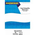 Papel Fotográfico Matte Fosco 170g A4 100 Folhas Masterprint Premium Branco