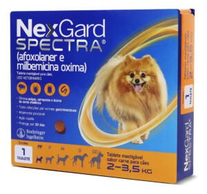 Anti Pulgas E Carrapatos Nexgard Spectra Cães 2 A 3,5 Kg 1 Tablete