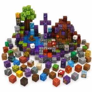 Kit 150 Blocos Magnéticos Peças Para Montar Menino E Menina Construção Imã Brinquedo Educativo Empilhamento Cubo Infantil Adidi Dê