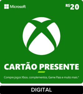 Xbox Cartão Presente R$ 20 Gift card (Digital)