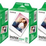 6 rolos de filme instantâneo Fujifilm Instax Mini (10 fotos cada) moldura branca